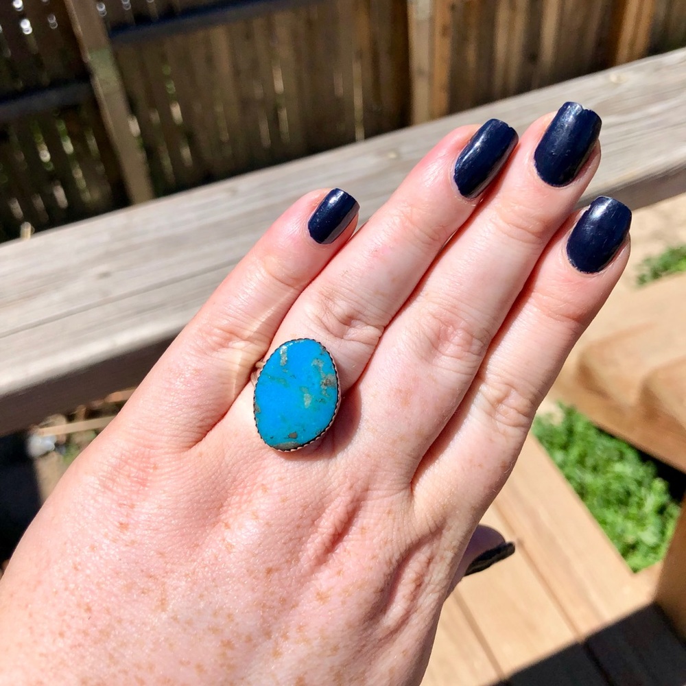 Sterling silver turquoise ring
